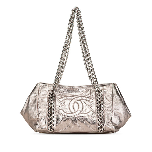 Chanel Sac Medium Metallic Calfskin Modern Chain Tote