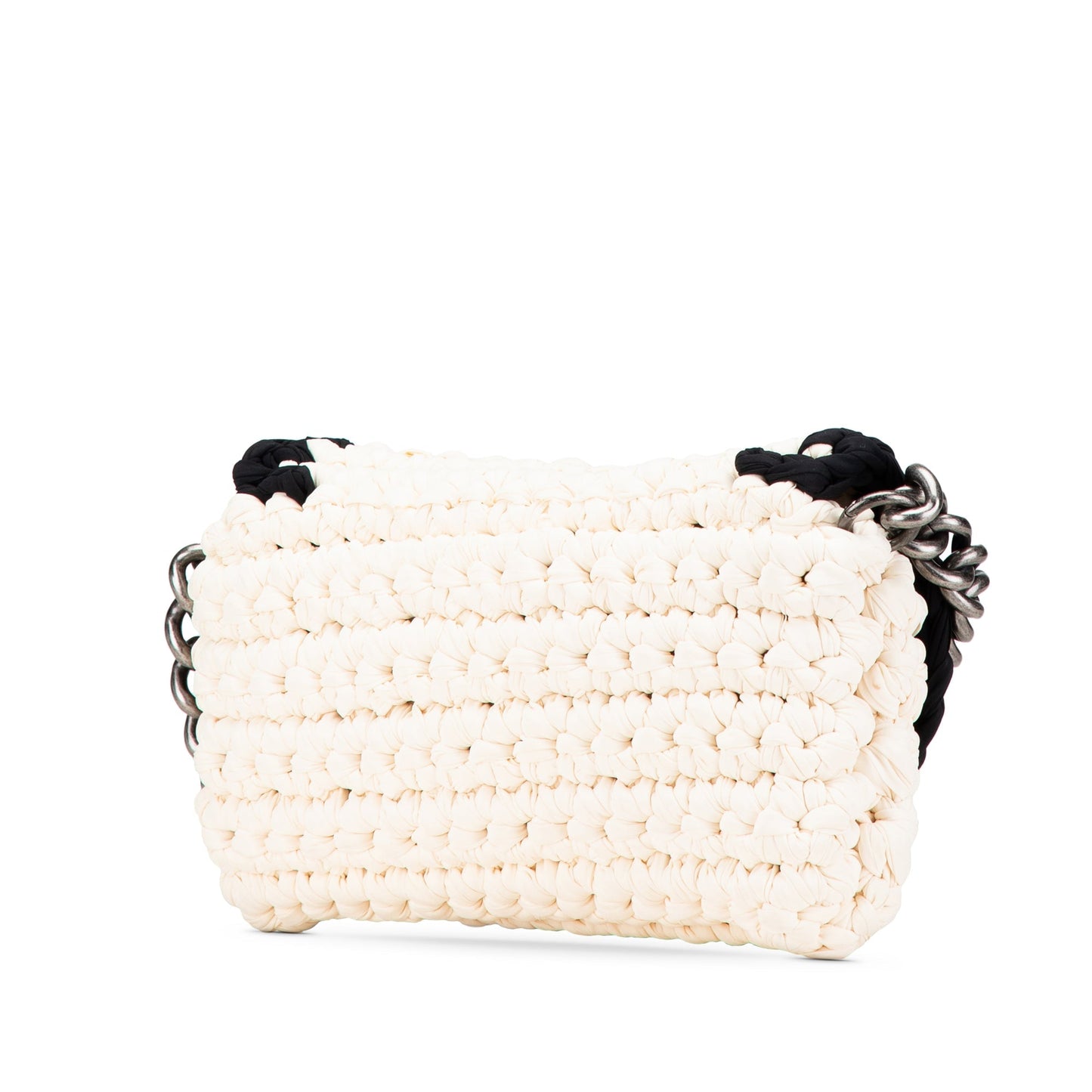 Chanel Sac Neoprene Fancy Crochet Flap