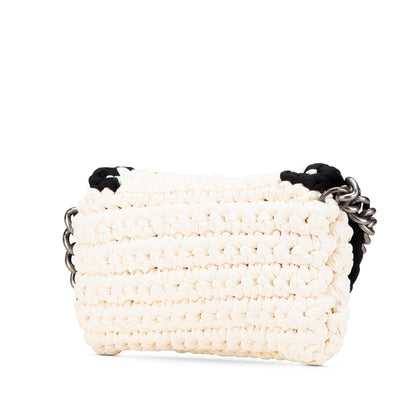 Chanel Sac Neoprene Fancy Crochet Flap
