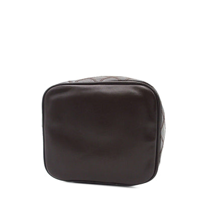 Brown Chanel CC Lambskin Vanity Case