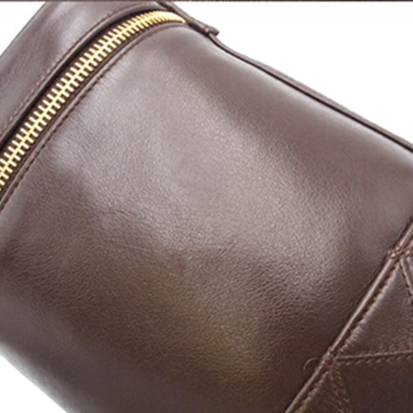 Brown Chanel CC Lambskin Vanity Case