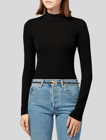 Gucci Ceramic Tiger Clasp Belt in Black