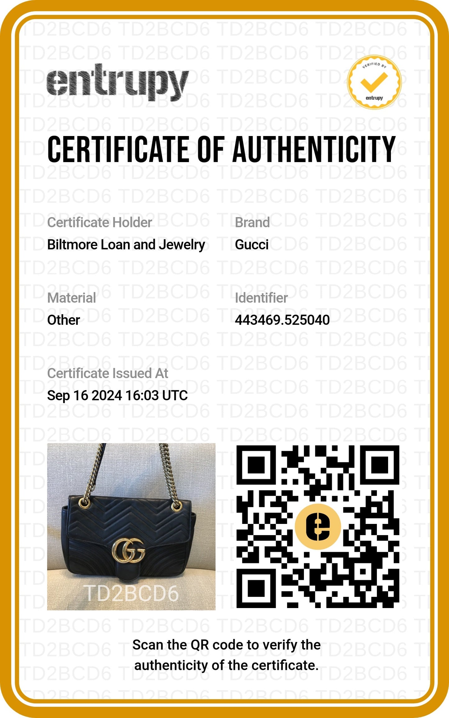 Gucci Black Chevron Quilted GG Marmont Medium Shoulder Bag