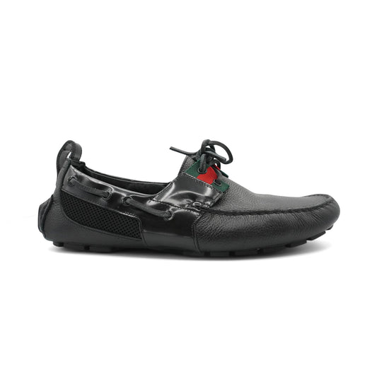 Gucci 'Web' Loafers - Men's 8.5