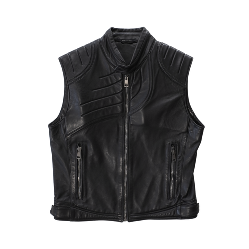 Gucci 'F/W 2000' Leather Vest - Men's 46