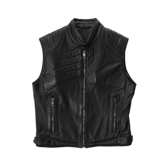 Gucci 'F/W 2000' Leather Vest - Men's 46