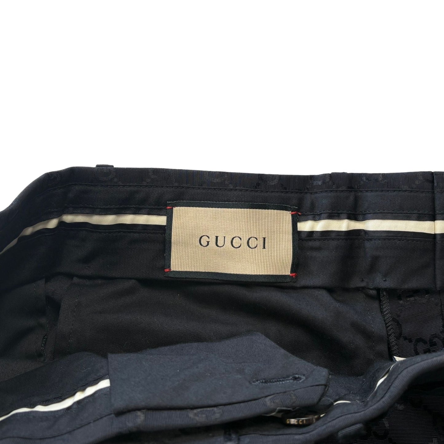 Gucci 'GG Supreme Monogram' Trousers - Men's 48