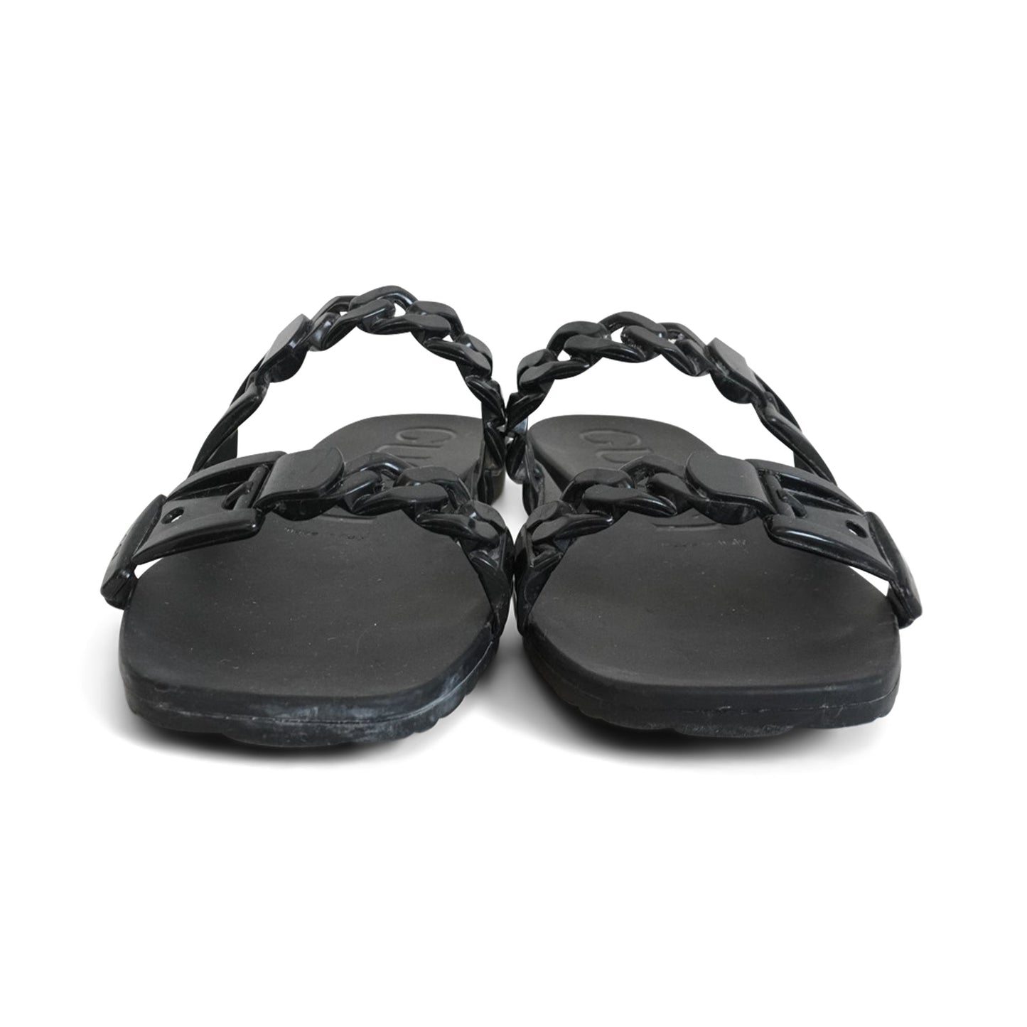 Gucci Chain-Link Rubber Sandals - Women's 36