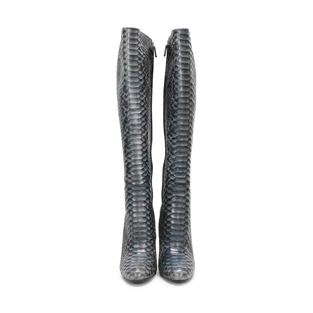 Gucci 'Kim' Python Boots - Women's 38.5