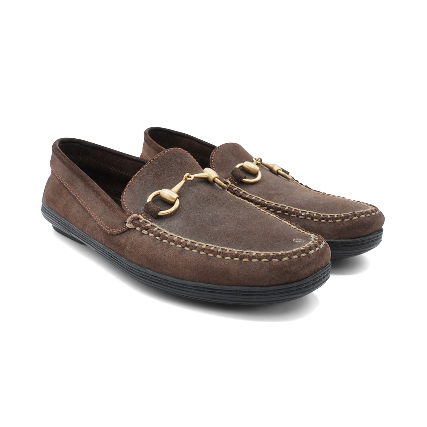 Gucci 'Jordaan' Suede Loafers- Men's 41.5