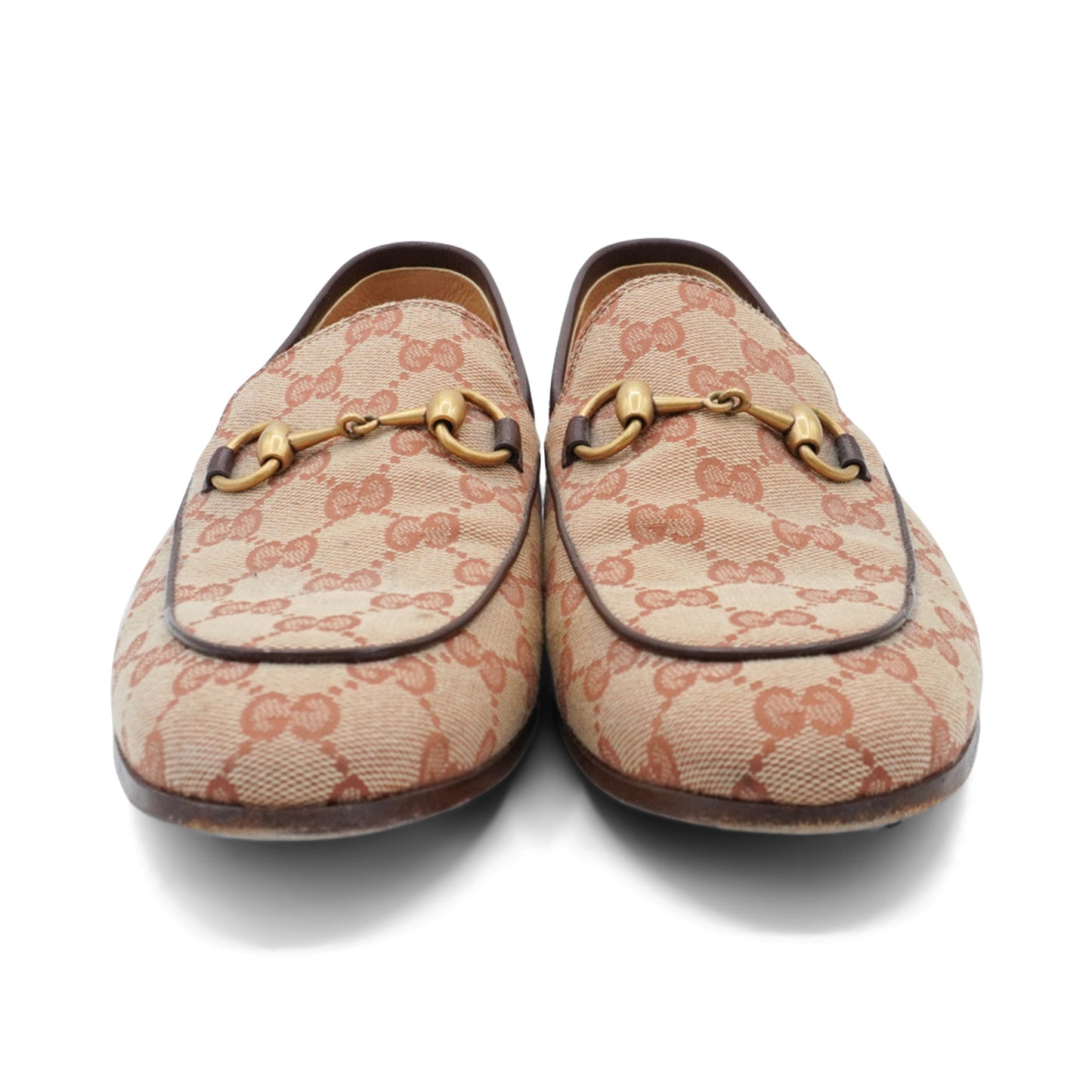 Gucci 'Jordaan' Monogram Loafers - Men's 7.5