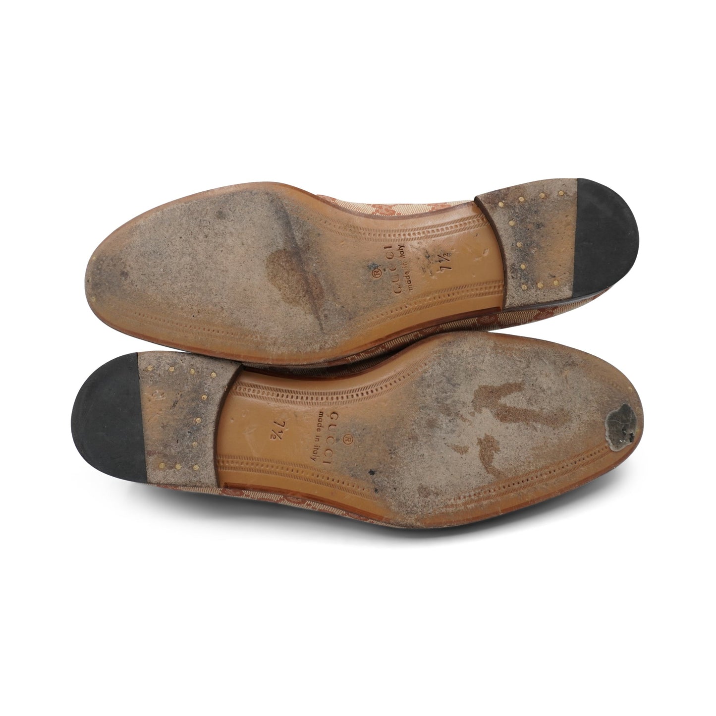 Gucci 'Jordaan' Monogram Loafers - Men's 7.5