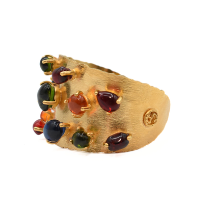 Gucci 'Cabochon' Cuff Bracelet - M