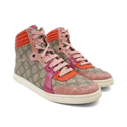 Gucci 'GG Supreme' High-Top Sneakers - Women's 38