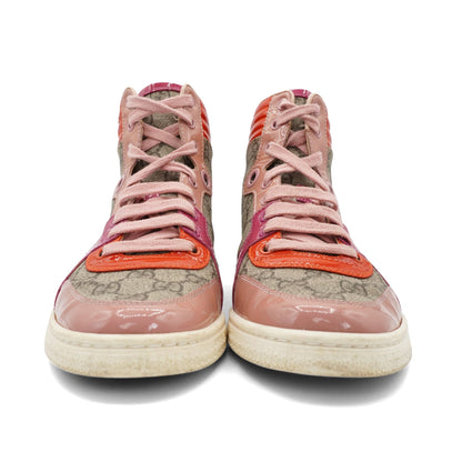 Gucci 'GG Supreme' High-Top Sneakers - Women's 38