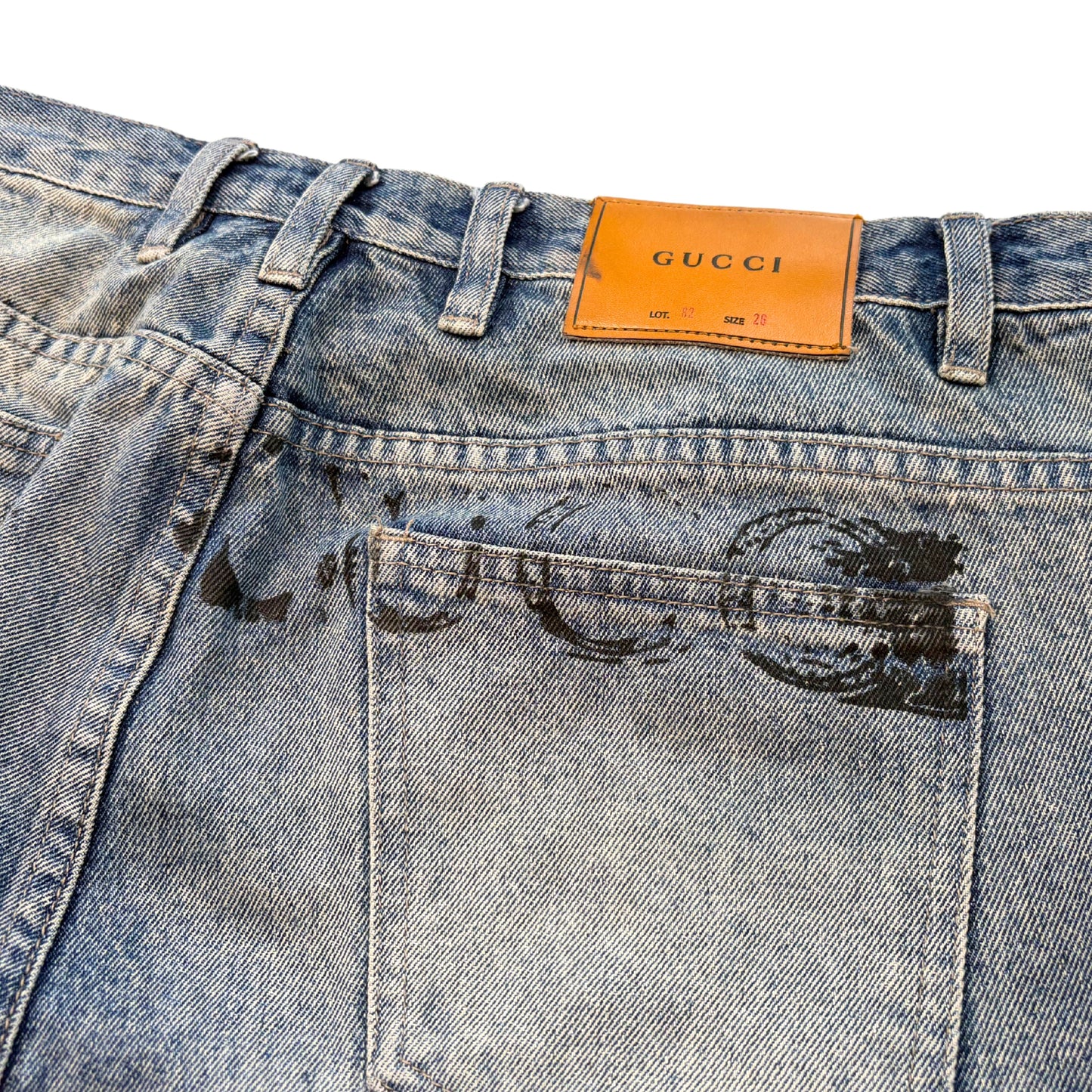 Gucci 'NY Yankees' Jeans - Men's 36