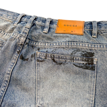 Gucci 'NY Yankees' Jeans - Men's 36