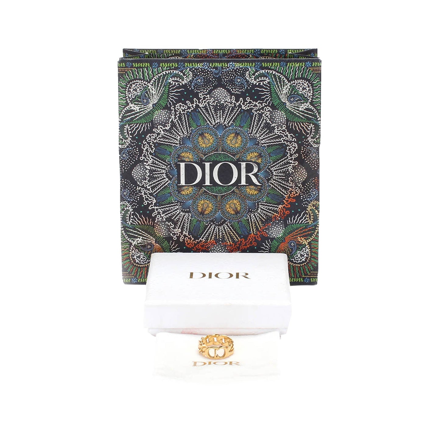 Dior Danseuse Etoile Chain Ring Gold