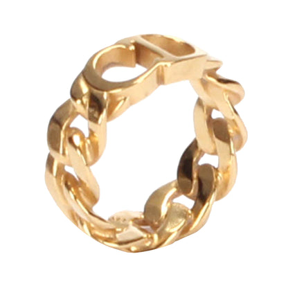 Dior Danseuse Etoile Chain Ring Gold