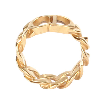 Dior Danseuse Etoile Chain Ring Gold