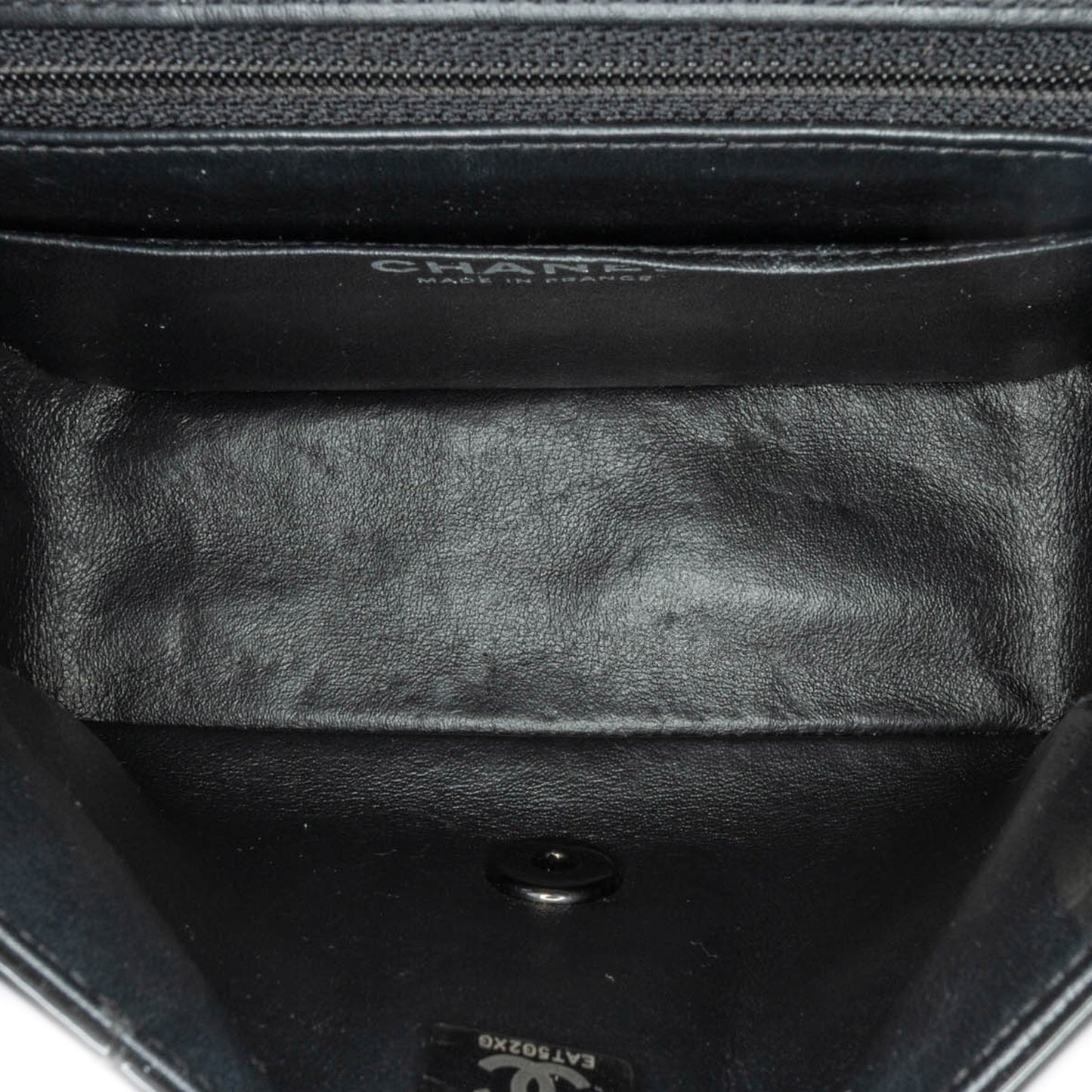 Black Chanel Mini Square Classic Patent So Black Single Flap Crossbody Bag