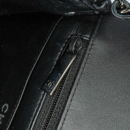 Black Chanel Mini Square Classic Patent So Black Single Flap Crossbody Bag