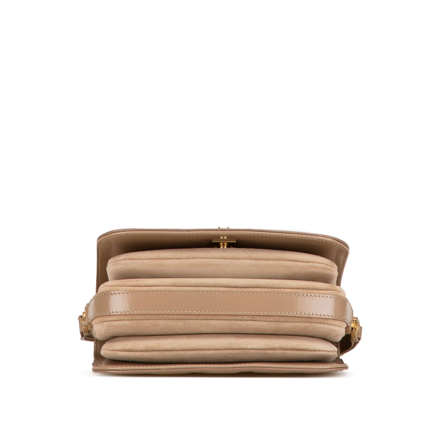 Brown Chanel Mini Shiny Calfskin My Sweet CC Flap Crossbody Bag