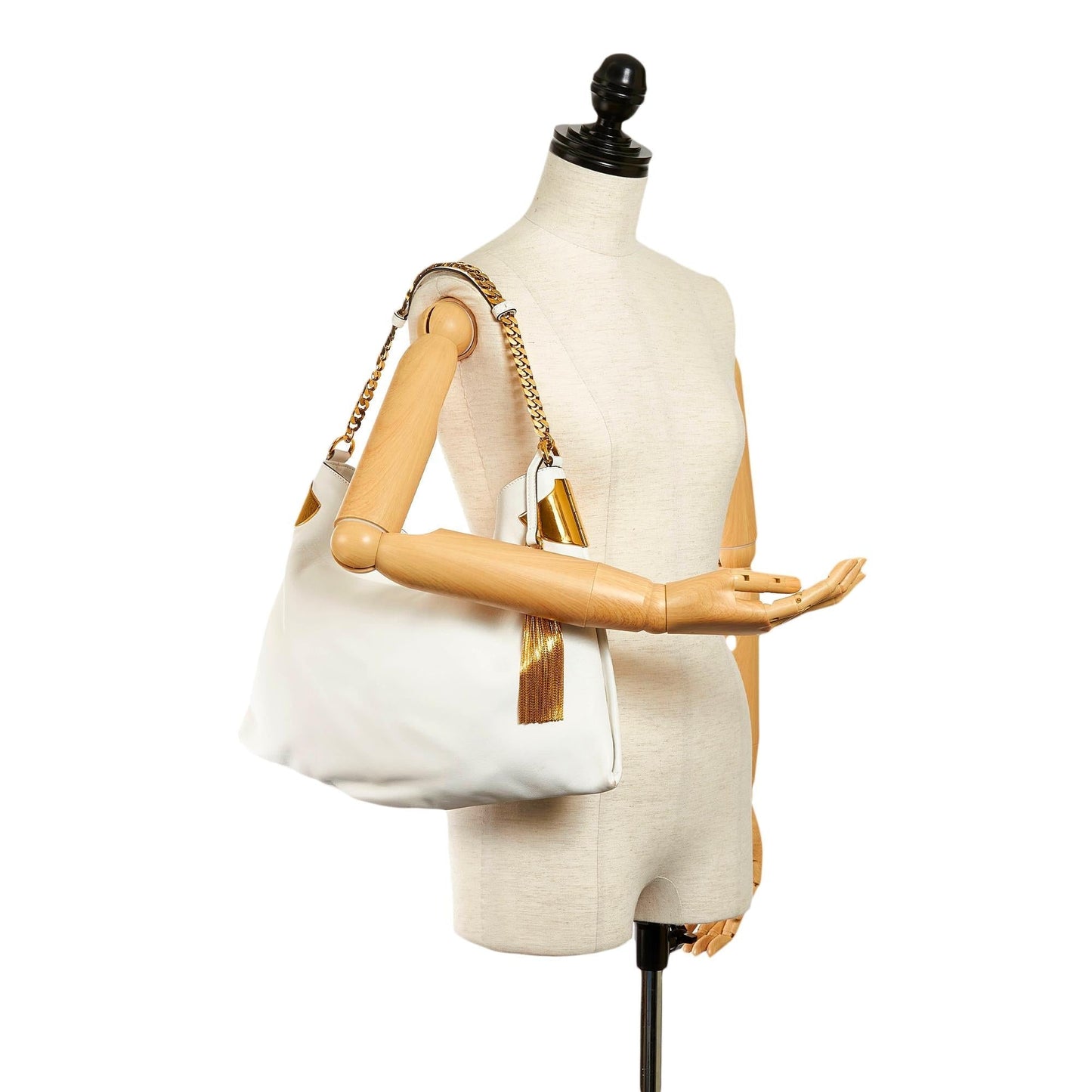 Gucci 1970 Leather Chain Hobo Bag (SHG-30869)