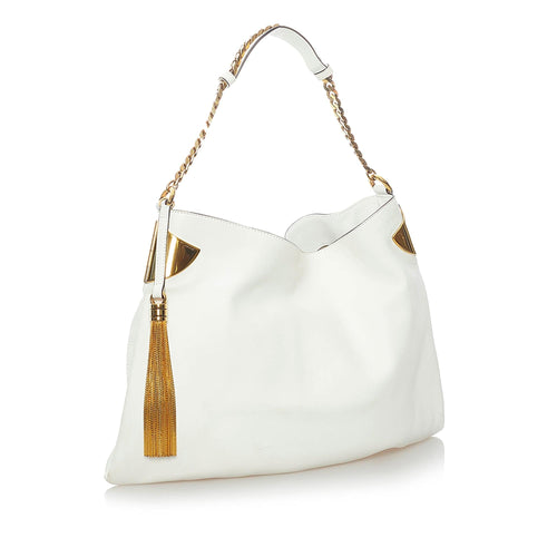 Gucci 1970 Leather Chain Hobo Bag (SHG-30869)