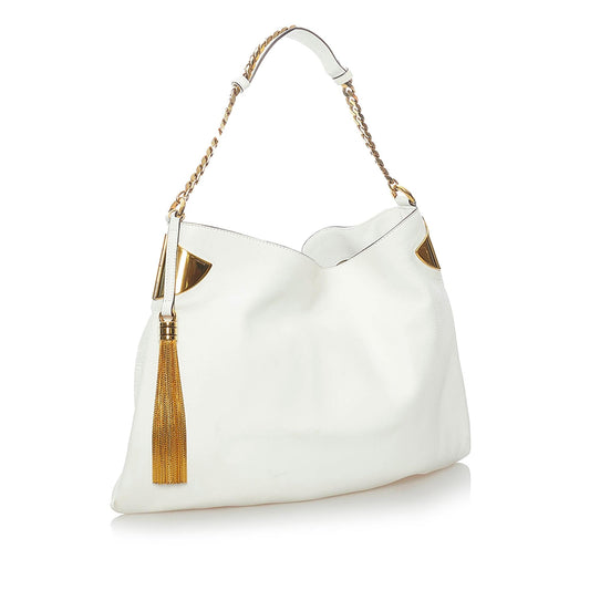 Gucci 1970 Leather Chain Hobo Bag (SHG-30869)