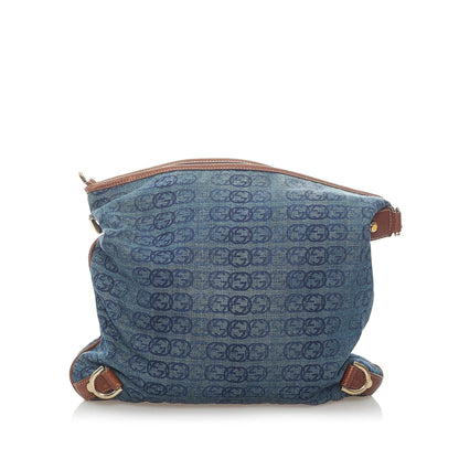 Gucci Abbey D-Ring Denim Crossbody Bag (SHG-31580)