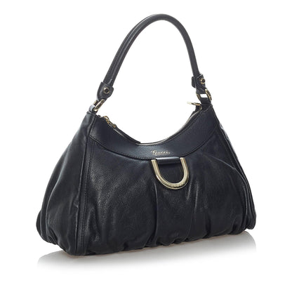 Gucci Abbey D-Ring Leather Shoulder Bag (SHG-30694)