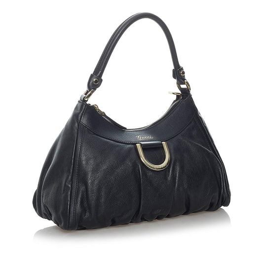 Gucci Abbey D-Ring Leather Shoulder Bag (SHG-30694)
