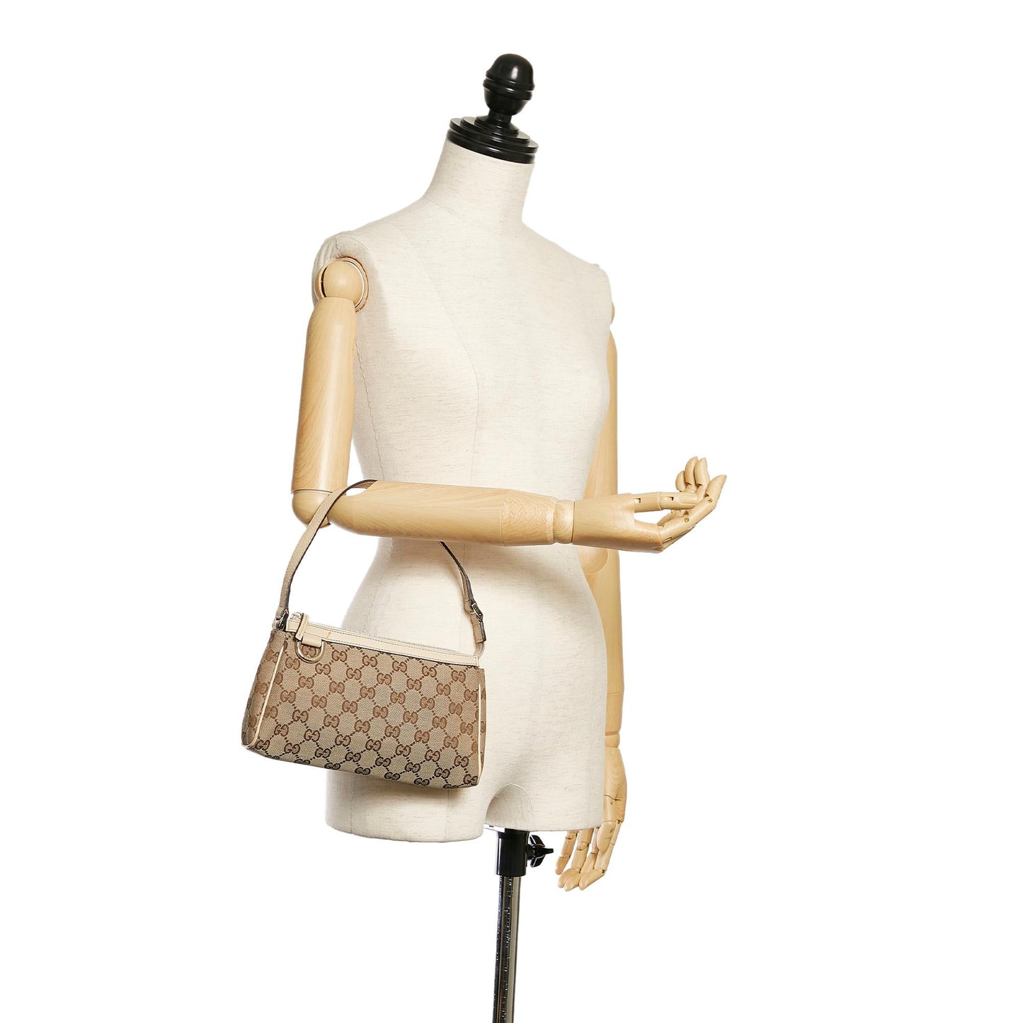 Gucci Abbey GG Canvas Baguette (SHG-29370)