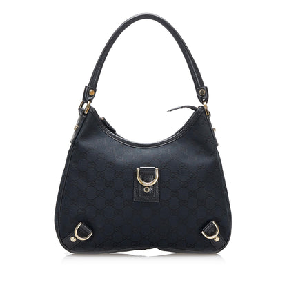 Gucci Abbey GG Canvas D-Ring Shoulder Bag (SHG-UQjKdn)