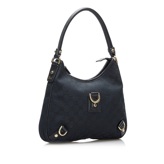 Gucci Abbey GG Canvas D-Ring Shoulder Bag (SHG-UQjKdn)
