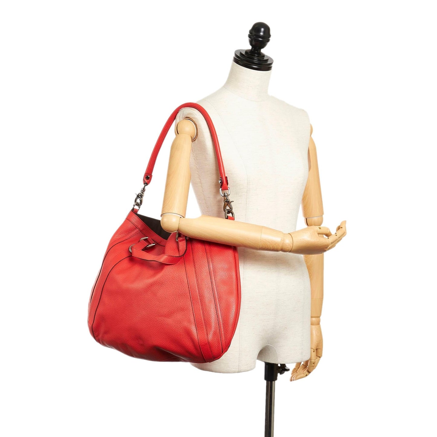 Gucci Abbey Leather Satchel (SHG-29656)