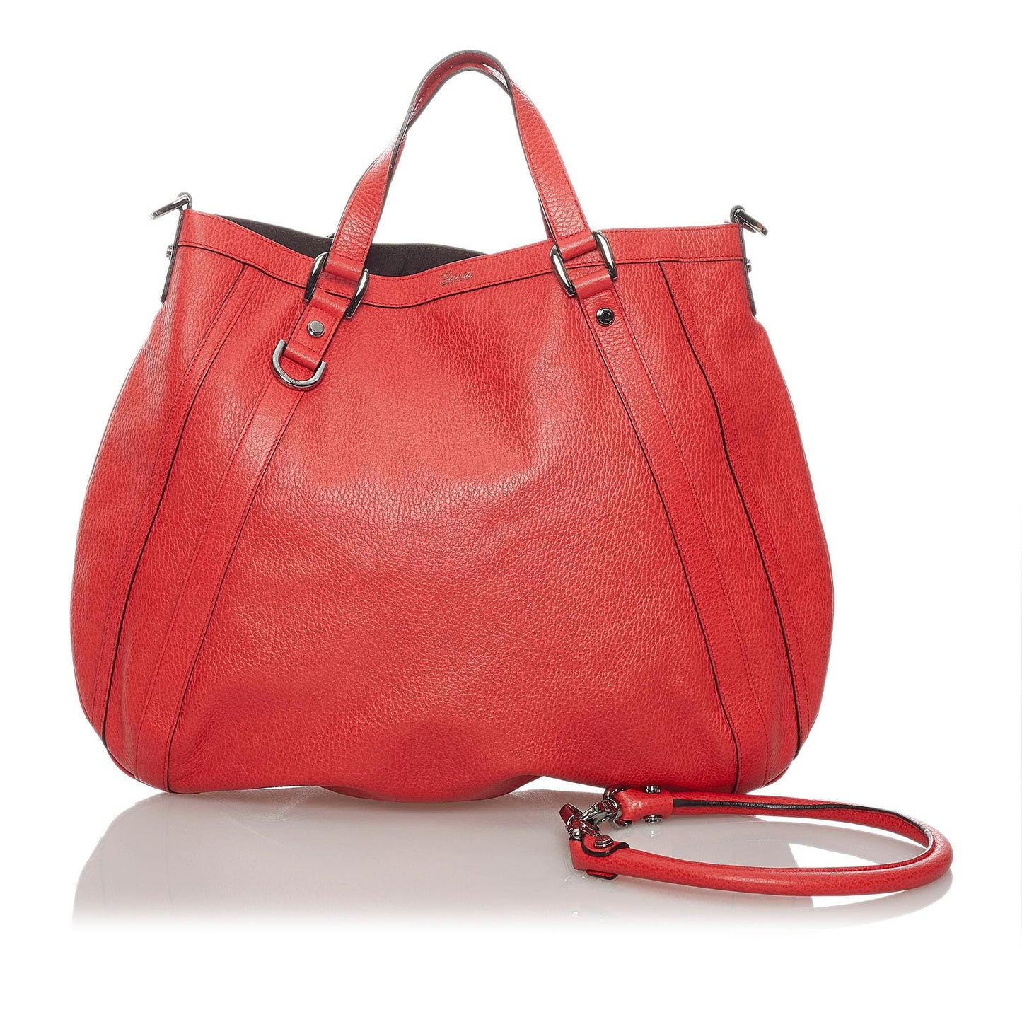 Gucci Abbey Leather Satchel (SHG-29656)