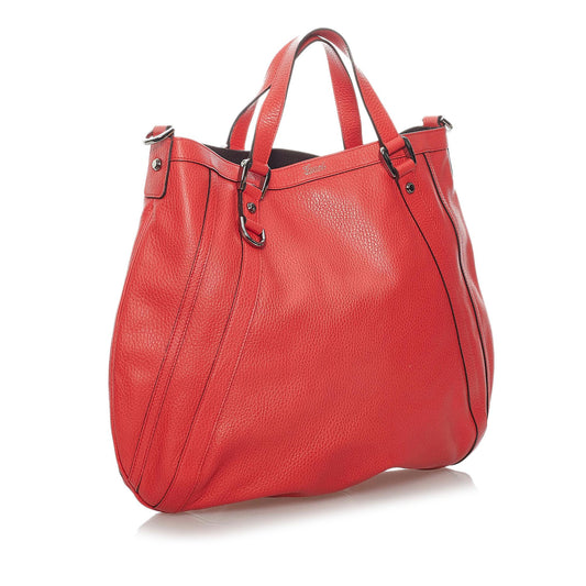 Gucci Abbey Leather Satchel (SHG-29656)