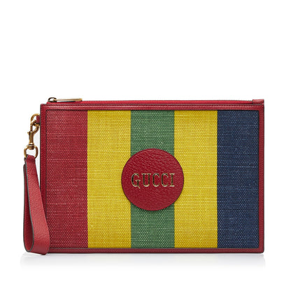 Gucci Baiadera Striped Clutch Bag (SHG-ODU98a)