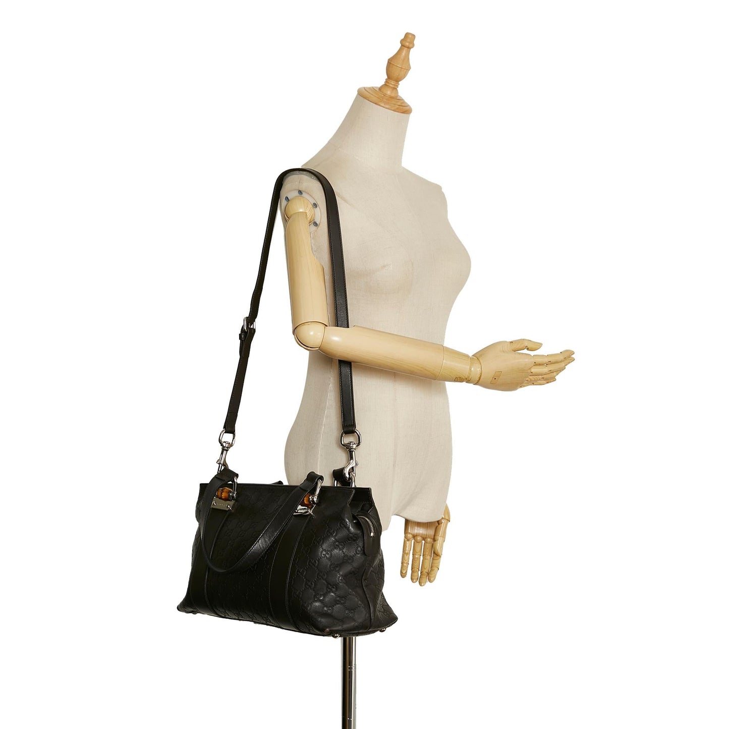 Gucci Bamboo Bar Guccissima Satchel (SHG-5c7shZ)