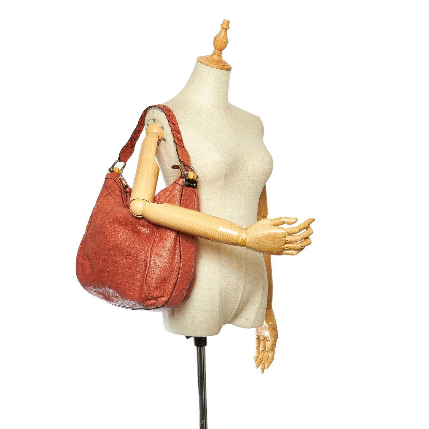 Gucci Bamboo Bar Leather Shoulder Bag (SHG-18983)