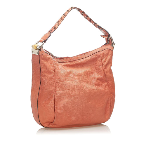 Gucci Bamboo Bar Leather Shoulder Bag (SHG-18983)