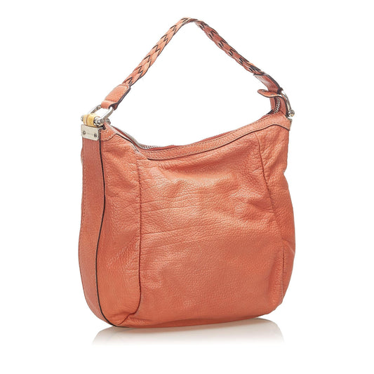 Gucci Bamboo Bar Leather Shoulder Bag (SHG-18983)