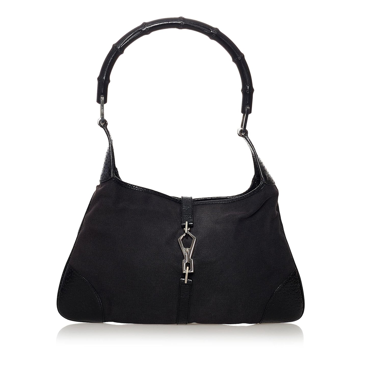 Gucci Bamboo Canvas Jackie Shoulder Bag (SHG-31465)