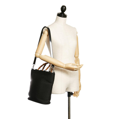 Gucci Bamboo Canvas Satchel (SHG-0VJXo9)
