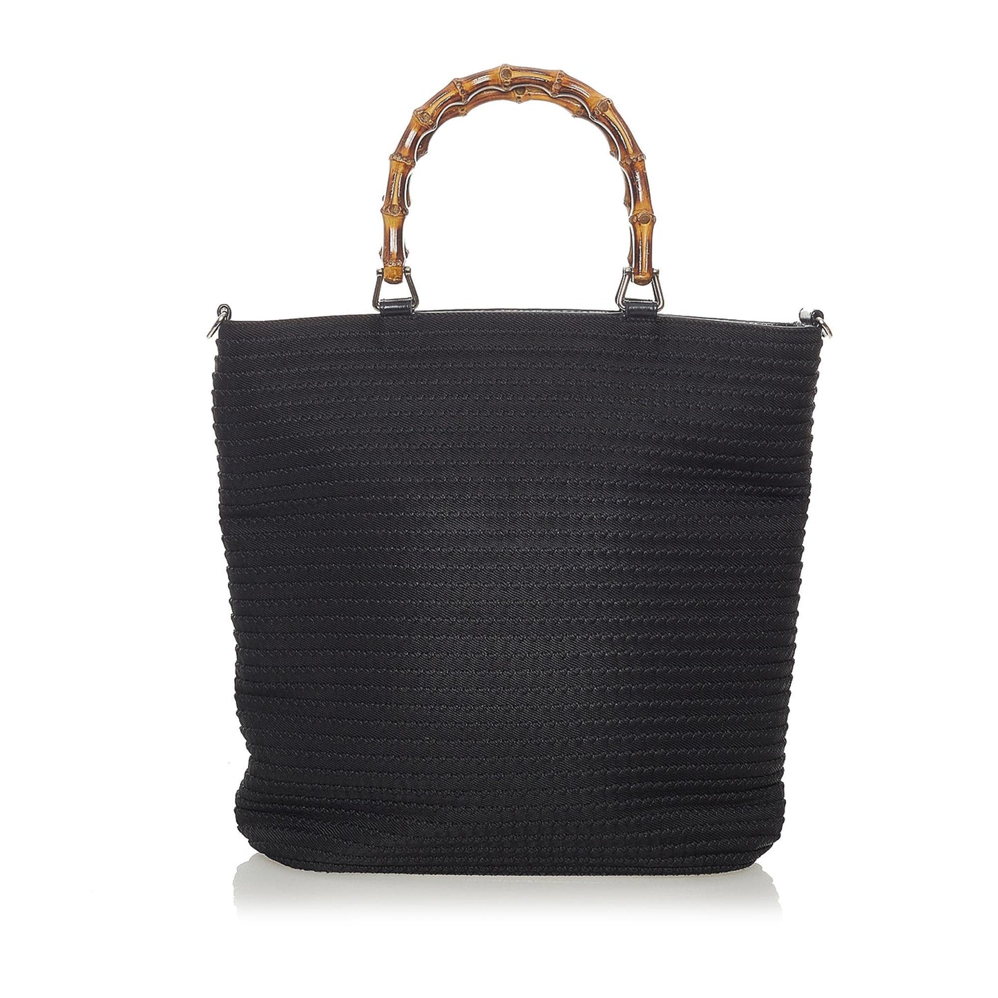 Gucci Bamboo Canvas Satchel (SHG-0VJXo9)