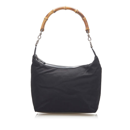 Gucci Bamboo Canvas Shoulder Bag (SHG-18223)