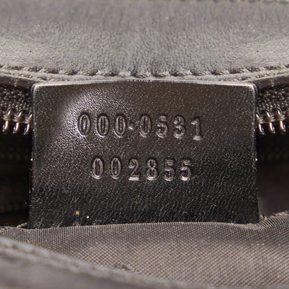 Gucci Bamboo Canvas Shoulder Bag (SHG-UFHCRv)
