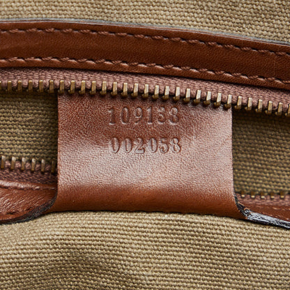 Gucci Bamboo Canvas Tote Bag (SHG-Rl4F7t)
